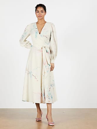 wrap midi dress wedding guest