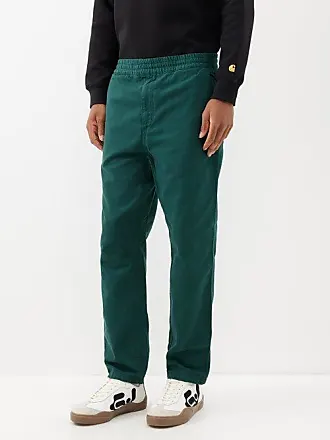 Men's Green Cotton Trousers - up to −87%