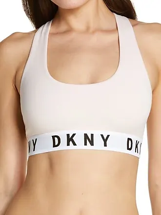 DKNY Women's Classic White Cotton Blend Custom Lift Push-Up Bra