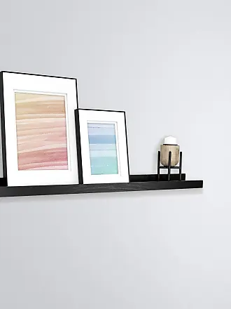 Soho Floating Shelf 24, Black Woodgrain - Athenee Home