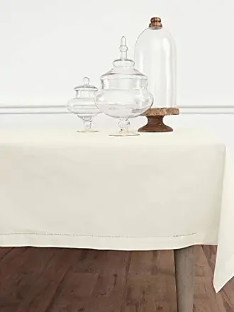 Solino Home Natural Linen Tablecloth 54 x 72 Inch – 100% Pure European Flax  Linen Rectangular Tablecloth – Machine Washable Table Cover for Spring