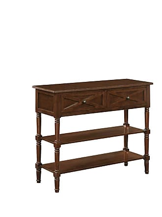 Convenience Concepts Country Oxford 2-Drawer Console Table, Espresso