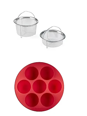  Instant Pot - 5252242 Instant Pot Official Silicone Egg Bites  Pan with Lid, Compatible with 6-quart and 8-quart cookers, Red : Home &  Kitchen