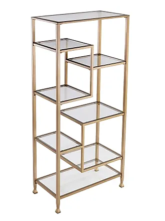 FirsTime & Co. Gold Elliot 4-Tier Bookcase, Glam, Metal, 32.25 x