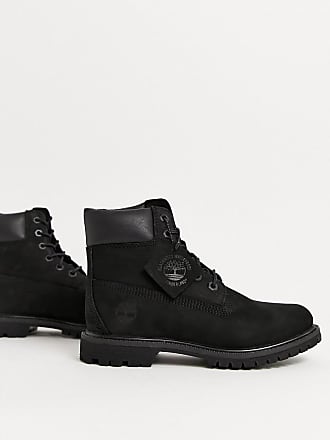 ladies black timberland style boots