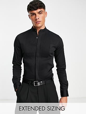 Asos Uomo Abbigliamento Camicie Camicie eleganti Premium Camicia super slim stretch elegante nera 