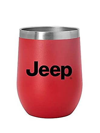 Jeep Insulated Wine Glass Stainless Steel 14oz Powder Coated Thermal  Tumbler (Yellow)