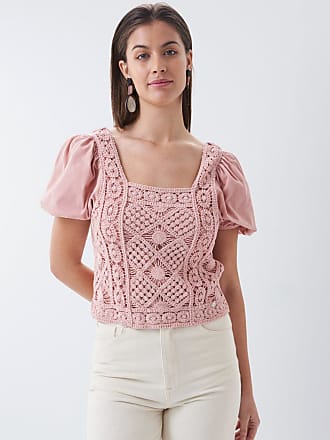 Camiseta European Culture de Algodón de color Rosa Mujer Ropa de Camisetas y tops de Camisetas 