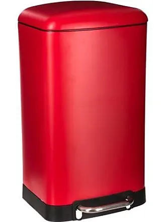 Poubelle métal Delta 30 litres Atmosphéra Couleur Gris clair