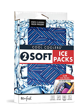 L.O.T.G 2 Pack Soft Ice, Flexible Stretch Nylon Reusable Ice Packs