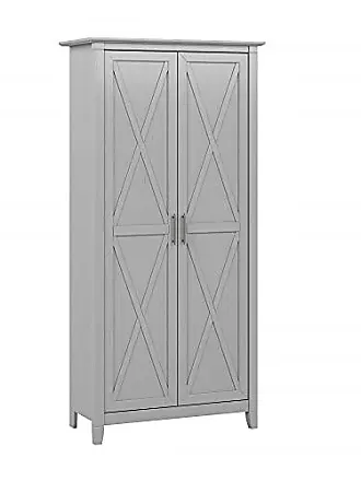 Merax Slim Tall Bathroom Storage Cabinet with Adjustable Shelf, Drawer and  2 Doors, Freestanding Linen Tower, 16.5 L x 14.2''W x 63.8''H, Grey