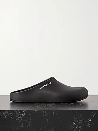 Balenciaga Cosy Bb Logo-embellished Leather Slippers - Black - IT37