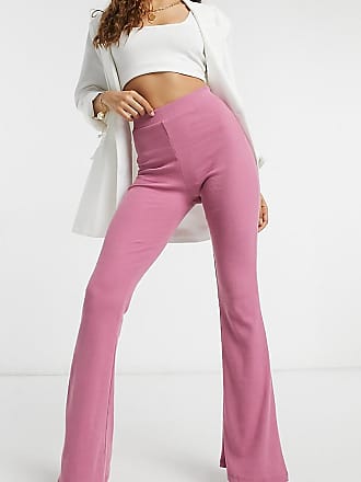 Outrageous Fortune Petite exclusive wide leg flare in dusty rose-Pink