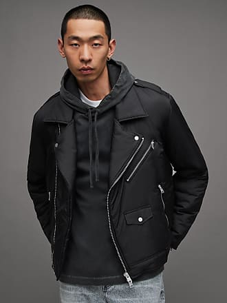 wantdo Men's Light Motorcycle Leather Jacket with Removable Hood Black  Small(Lightweight) at  Men's Clothing store