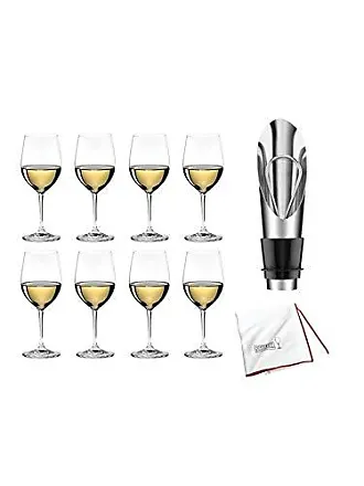 Riedel Vinum Martini Glasses (Set of 4) with Wine Pourer and Polishing  Cloth 