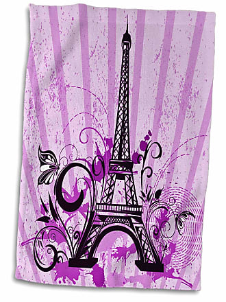 3D Rose Berry Purple Faux Satin Bow on Mauve Grunge Damask Background TWL_33579_1 Towel 15 x 22 