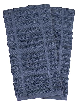 Cuisinart Kitchen Towels, 2pk Navy Aura - Soft, Absorbent, Durable Kitchen  Hand Towels Set - Quick Drying Cotton Blend Perfect for Drying Dishes or