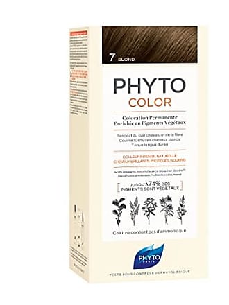 Phyto Phytocolor Permanent Hair Color, 7 Blonde, with Botanical Pigments, 100% Grey Hair Coverage, Ammonia-free, PPD-free, Resorcin-free, 0.42 oz