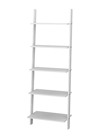 Shelves Study In White Now At 30, White Little Sloane Leaning Bookcase Bins