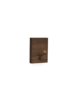 Colgador de pared de madera maciza en tono natural de 61x9,5cm