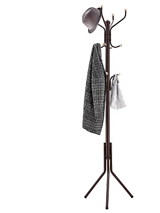  SONGMICS Wall-Mounted Coat Rack, Hook Rack, 4 Dual Metal Hooks,  for Coats, Bags, Keys, in the Entryway, Bedroom, Living Room, White  ULHR23WT : Home & Kitchen