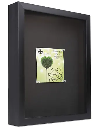 Lawrence Frames 8x8 Adventure Fund Black Shadow Box Frame