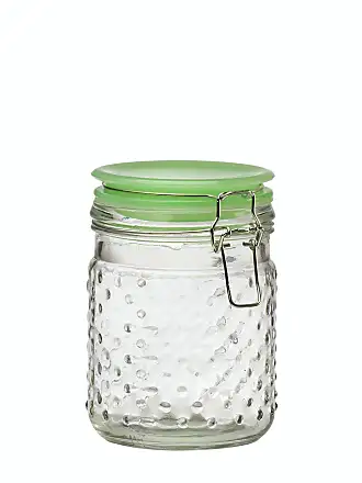 Amici Home Acadia Glass Canister with Wood Lid & Hermetic Seal, Airtight  Lock Lids for Kitchen & Pantry Storage, Large 60-Ounce