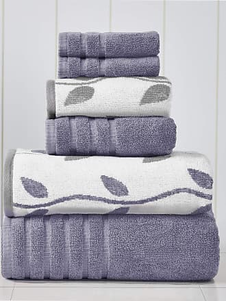 Everplush Hokime Ribbed Towels, Bath Towel Set - 6 Piece, Shitake Grey