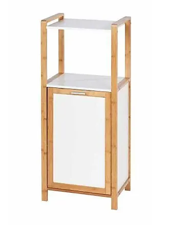 Meuble de rangement avec tiroir, 60x30x90 cm, en bois blanc 