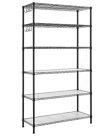 Metal Shelving Storage Rack Plants Stand White Krispich 4-Shelf Storage Unit Ladder Shelf Bookshelf Office Corner Shelf for Kitchen Garage 