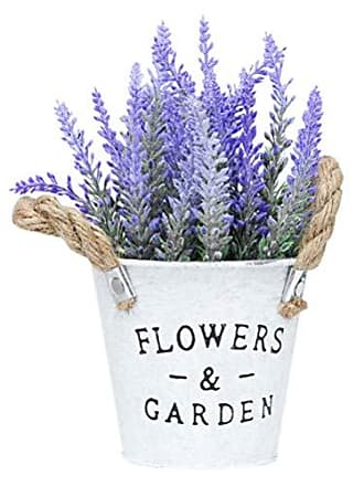 10 Kopf Lavendel Kunstpflanze Kunstblume Künstliche Blumen Seidenblumen Neu 