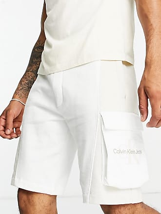 Mens Clothing Shorts Casual shorts Calvin Klein Denim Contour Tape Shorts in White for Men 
