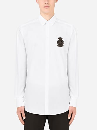 Herren Bekleidung Hemden Freizeithemden und Hemden Dolce & Gabbana Oversize-Hemd Seide Blumenprint mit DG-Patch für Herren 