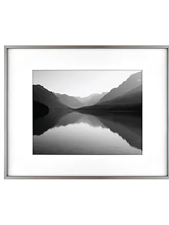  MCS Studio Gallery Frame, Gray Woodgrain, 16 x 20 in matted to 8  x 10 in , Single