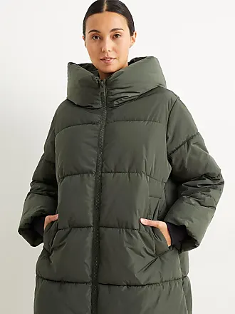 Giacca trapuntata con cappuccio in pelliccia per inverno zip giacca  invernale donna DSTREET S-XL