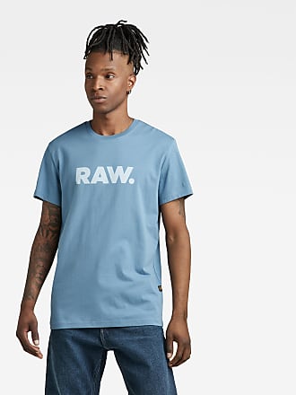 Heren Kleding voor voor T-shirts voor Longsleeves G-Star RAW Raw Originals Slim T-shirt in het Blauw voor heren 