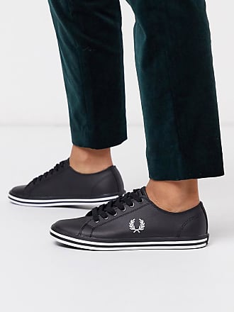 black fred perry plimsolls