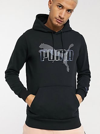 grey and black puma hoodie