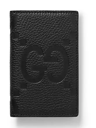 Gucci - Webbing-Trimmed Full-Grain Leather Cardholder - Men - Black Gucci