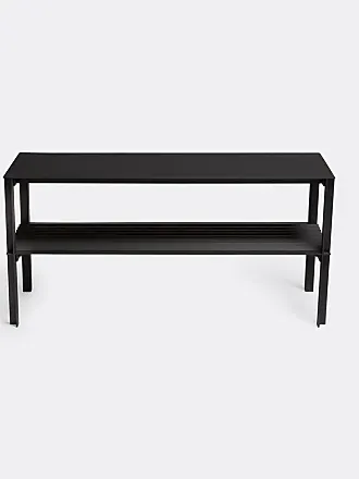 Danya B. Leatherette Entryway Shoe Storage Bench - Black/Black