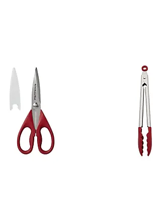 KitchenAid Universal Utility Serving and Silicone Tipped Stainless Steel Kitchen Tongs, Set of 3