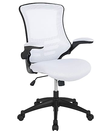 Flash Furniture HERCULES Series 900 lb. Capacity King Louis Chair with  White Vinyl Back and Seat and White Frame - Chairs 