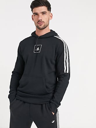 adidas tape hoodie black