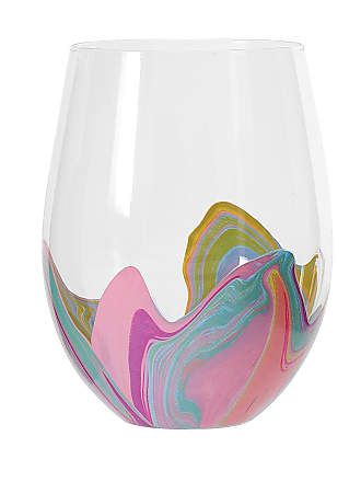 Wine Glass Pretty As A Peacock — Enesco Gift Shop