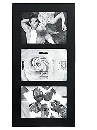 GRAY-WASH 4-opening PUZZLE collage frame for 4x6 prints by Malden