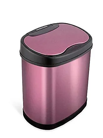 2.1/3.2 Gallon Modern Round Waste Basket | Garbage Can with Removable  Plastic Bin Liner