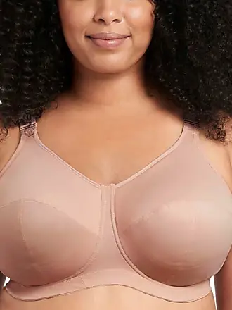 Goddess Women's Kayla Underwire Full Cup Bra Coverage, Taupe Leo