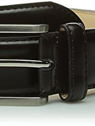 Stacy Adams Mens 32mm Genuine Leather Belt With Perforated Tip and Keeper