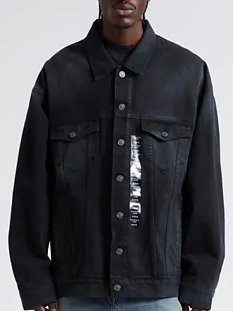 BB Icon oversized denim jacket in black - Balenciaga | Mytheresa
