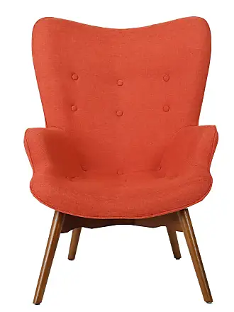  Christopher Knight Home Brayden Fabric Club Chair, Orange  28.25D x 25.25W x 31.25H in : Home & Kitchen